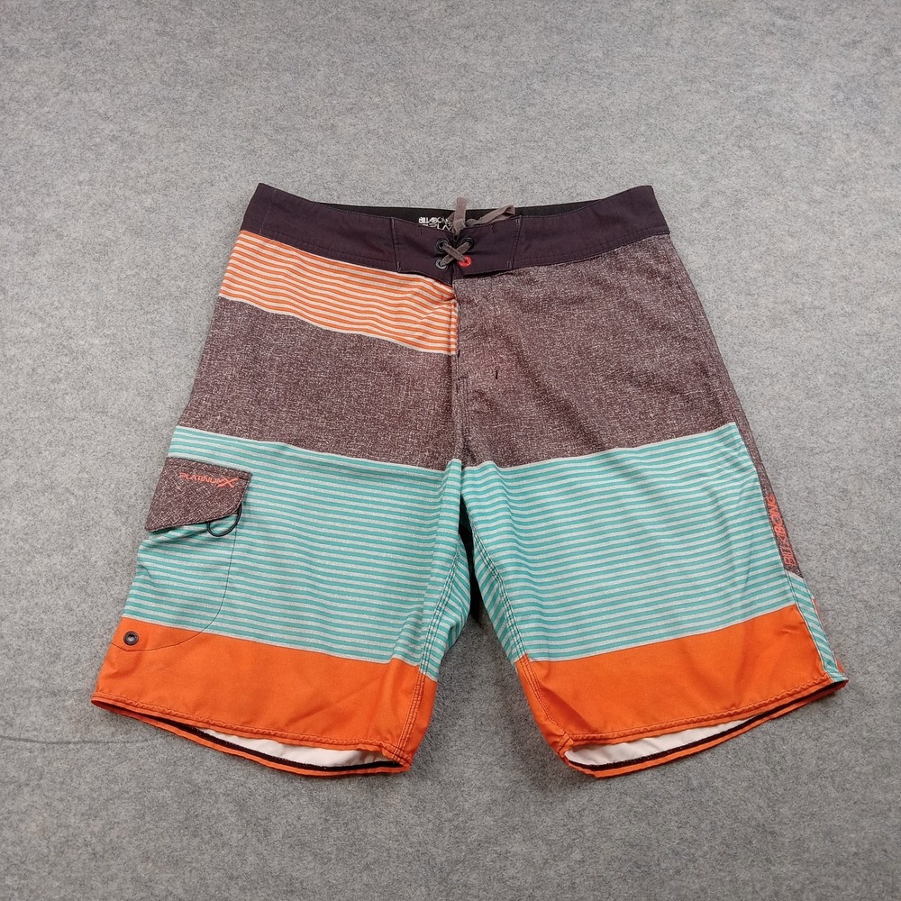 Billabong‎ Board Shorts Mens 34 Multicolor Stripe Recycler Stretch Swim Trunks